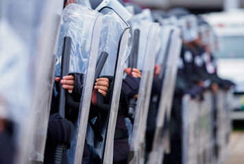 Riot police training annual review

