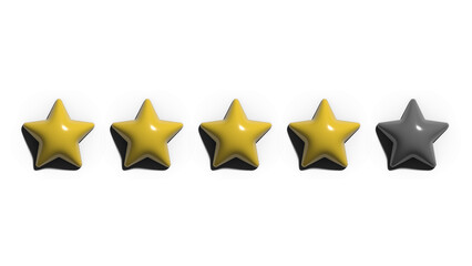 Four stars review 3D rendering