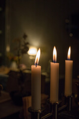 candles in the church