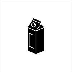Milk box outline vector icon. Thin line black milk icon, flat vector simple element illustration from editable drinks concept isolated on white background