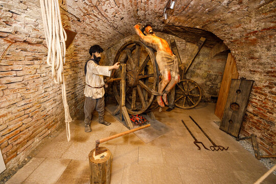 The torture chamber of Hunedoara in Romania