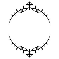 halloween circle frame
