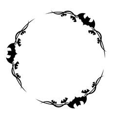 halloween circle frame
