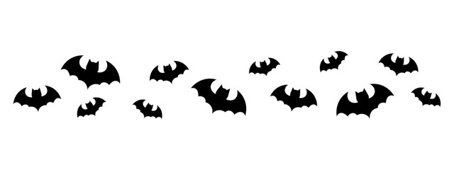 halloween bats pattern element
