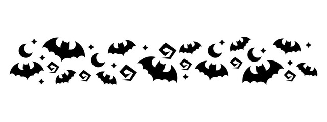 halloween bats pattern element
