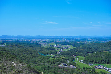 Fototapeta premium 兵庫県加東市 三草山登山道からの景色