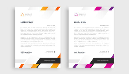 Professional creative letterhead template design for your business