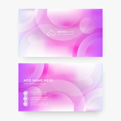 Beautiful splash pink business card design, Creative visiting card
