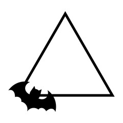 halloween triangle frame
