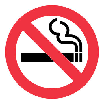 No Smoking pictogram sign as vector