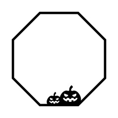 halloween octagon frame
