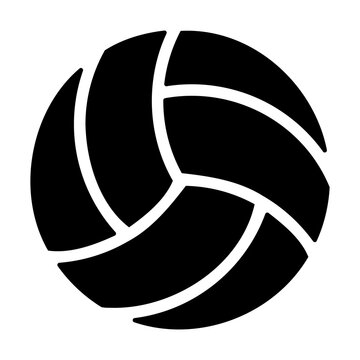 recommend clip art: Volley ball flat icon for apps and websites with transparent background PNG