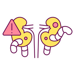 kidney problem, Causes, parasites, color editable icons for web design