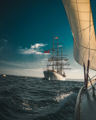Ship of the line in the Norwegian sea