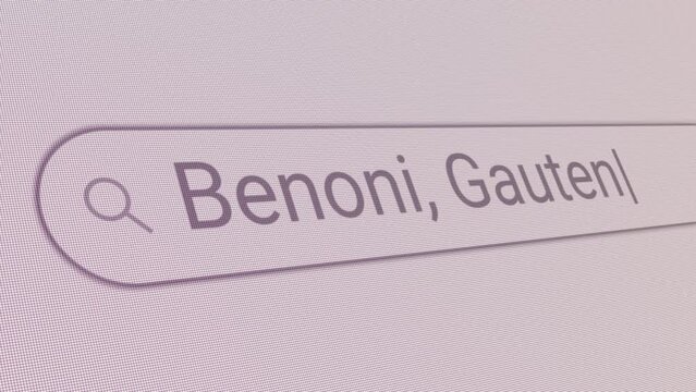 Search Bar Benoni Gauteng 
Close Up Single Line Typing Text Box Layout Web Database Browser Engine Concept