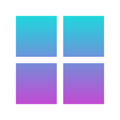 Fototapeta na wymiar gradient square box icon 