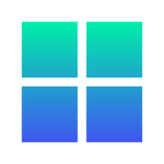 Obraz premium gradient square box icon 