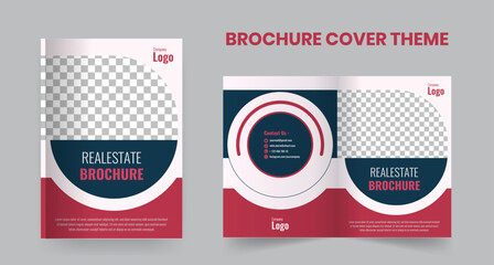 Business brochure cover theme design template modern business company profile design