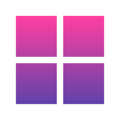 Fototapeta na wymiar gradient square box icon 