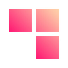 Fototapeta premium gradient square box icon 