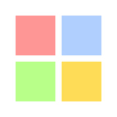 pastel square box icon
