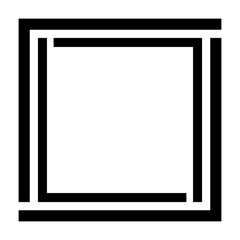 Obraz premium line square border 