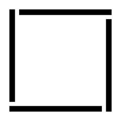 Obraz premium line square border 