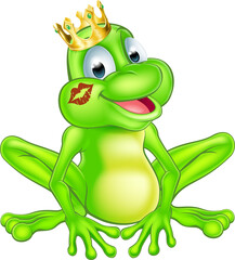 Cartoon frog prince