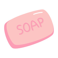 Pink soap icon.