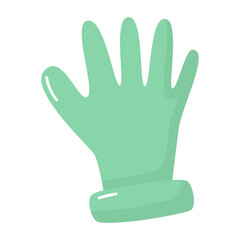 Obraz premium rubber gloves icon.