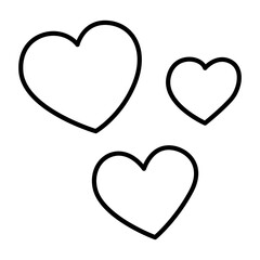 Flat heart icon