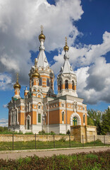 Fototapeta na wymiar Cathedral of Christ the Savior in Oral. Kazakhstan
