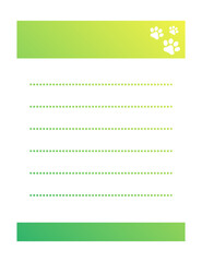 gradient paper note page
