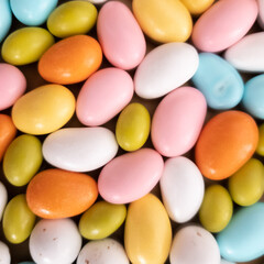 Mix of colored sweets