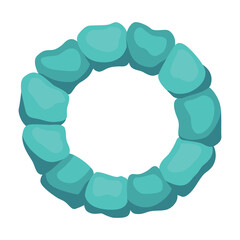 Hair accessorie headband. Illustration of accessory for care and clip hairnine. Woman hair fashion item. Elastic band or hoop