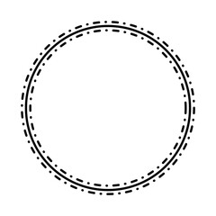 dotted circle frame
