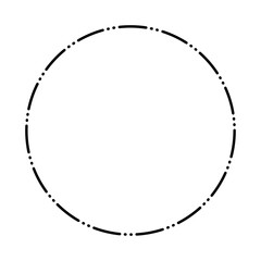 dotted circle frame
