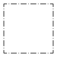dotted square frame

