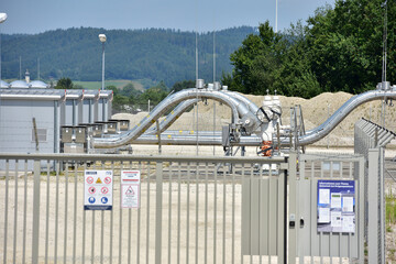 Haidach gas storage facility in Straßwalchen (Salzburg, Austria)