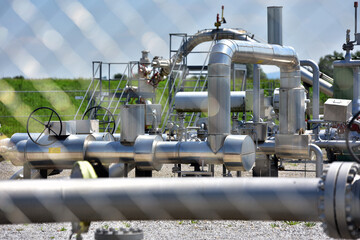 Haidach gas storage facility in Straßwalchen (Salzburg, Austria)