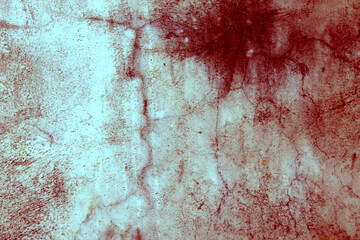 Spooky wall background. Wall are full of bloods stains and scratches.