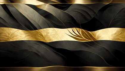 golden art deco style abstract background illustration 