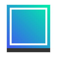gradient square infographic text box
