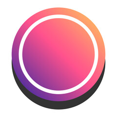 gradient round infographic text box
