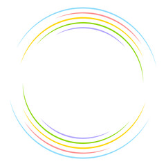 Obraz premium colorful round frame 