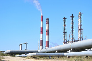 smoke, train, rails, pollution, chimney, sky, industry, factory, pipe, industrial, steam, blue, environment, smog, air, power, ecology, stack, white, energy, chimney, gas, plant, fuel , global, poison