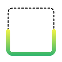 half gradient round frame

