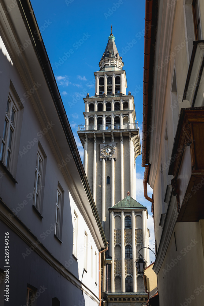 Sticker Cathedral of St. Nicholas in Bielsko-Biala, Silesian Province of Poland