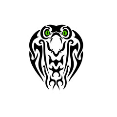 Illustration vector graphic of face head cobra tribal design