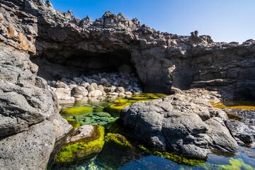 Natural pools Charcones in Lanzarote, Canary Islands, Spain